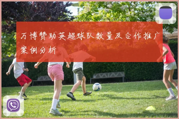 万博赞助英超球队数量及合作推广案例分析